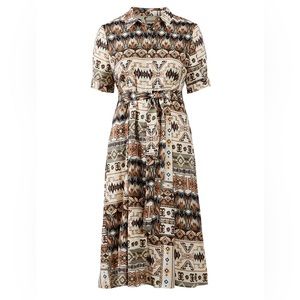 CALVIN KLEIN
Patchwork Shirt Dress